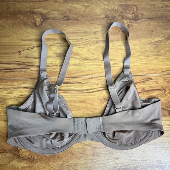 CUUP The Triangle‎ Mesh Bra Size 32D Underwire Adjustable Light Beige Tan NEW - Picture 4 of 5